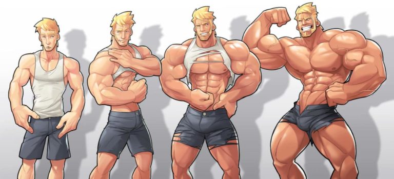 différent type d'homme musclé