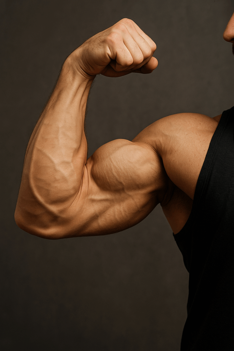 Gros Biceps en prise de masse et bien nourrit en protéine