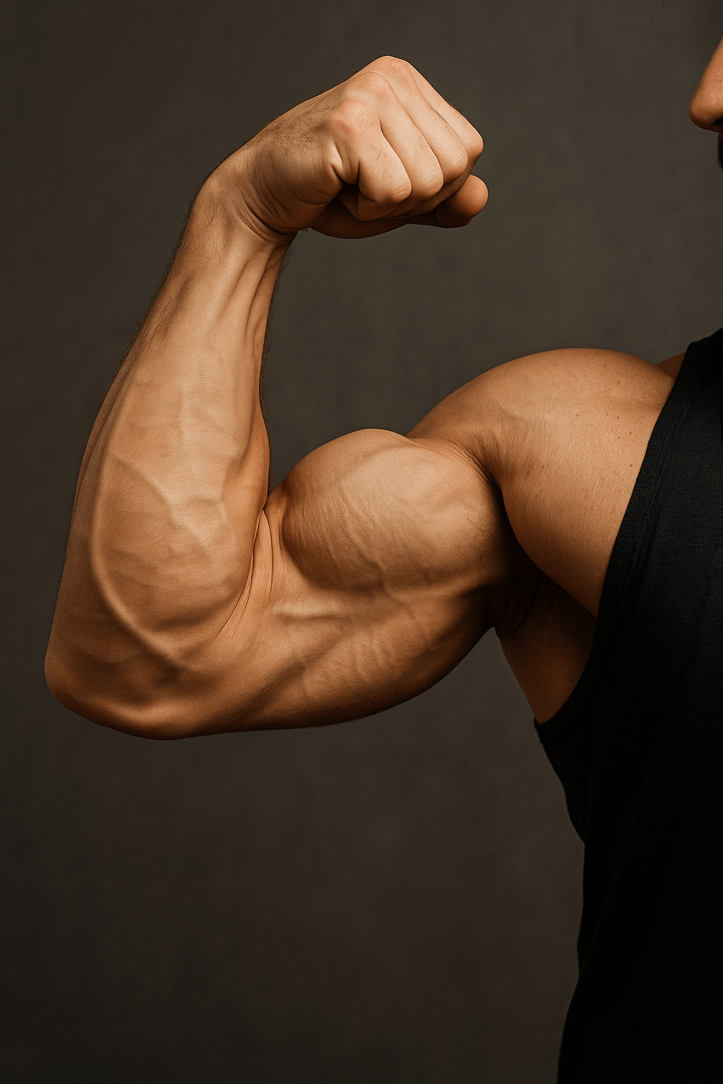 Gros Biceps en prise de masse et bien nourrit en protéine