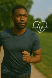 homme en pleine séance sport santé