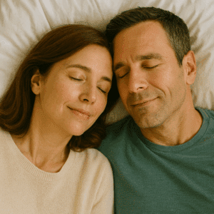 Couple en plein sommeil.