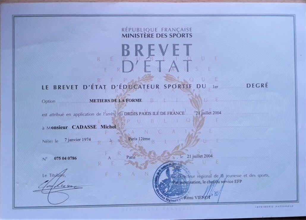 Diplôme d état de remise en forme