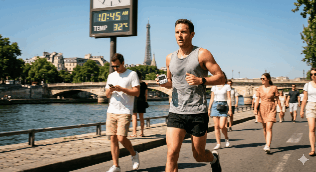 homme en plein entrainement d été