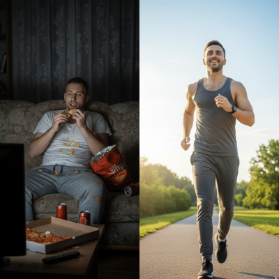 Deux hommes dans deux situations différentes